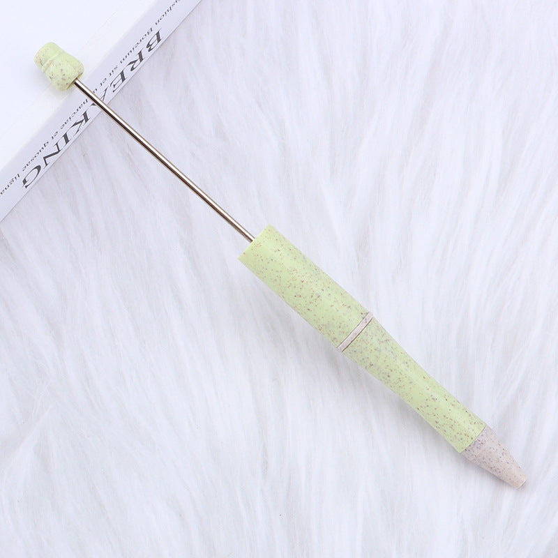 Wholesale Beadable Pen Environmentally Friendly Wheat Straw Material DIY Beadable Pens